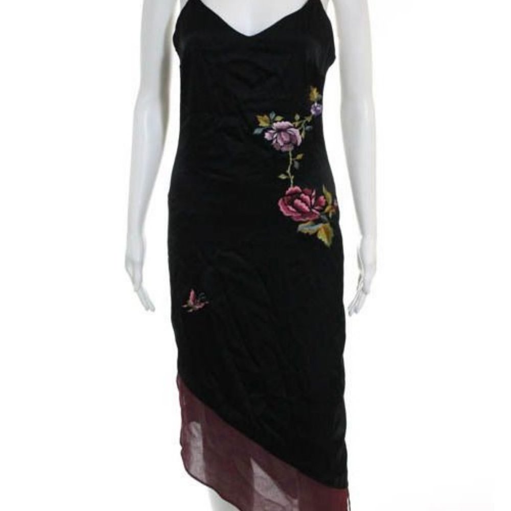 Mandalay Embroider Silk Slip Reversable Dress XS/S